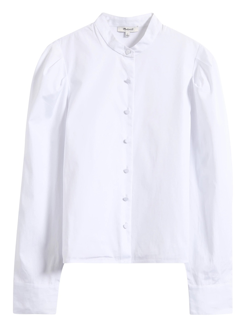 Madewell Puff-Sleeve Button-Up Shirt -Large (Like New)